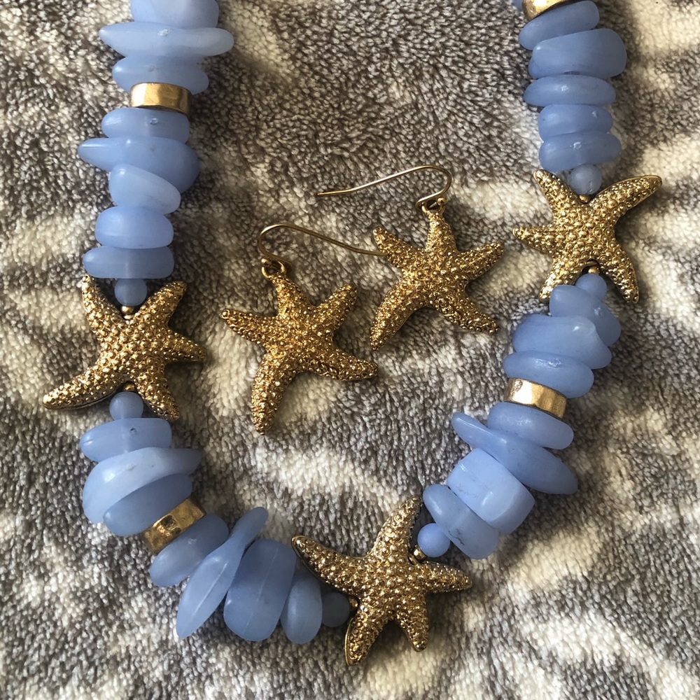 Starfish Earring and Necklace Set